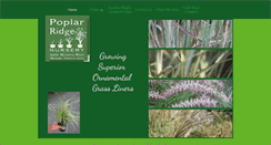 Desktop Screenshot of poplarridgenursery.com